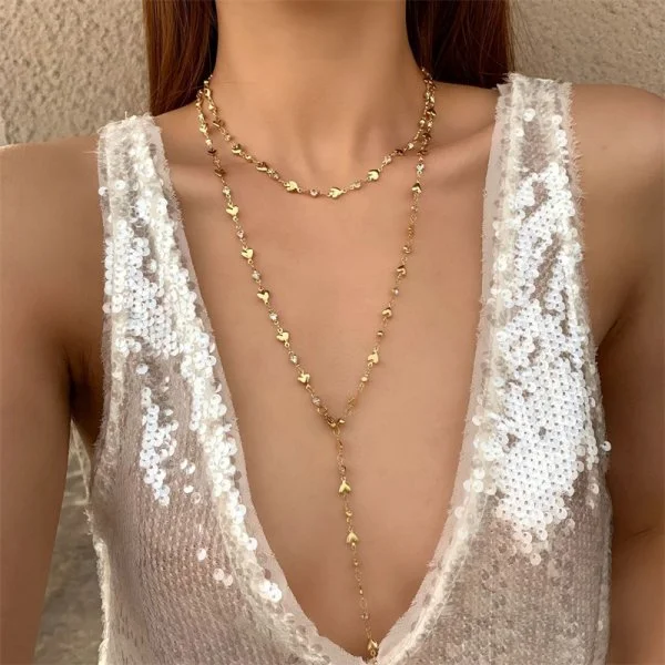 Trendy Gold Silber Farbe Glas Lange Y-Förmigen Halskette Metall Schlüsselbein Kette Sommer Urlaub Party Böhmischen Körper Schmuck Geschenke Trendy Gold Silber Farbe Glas Lange Y-Förmigen Halskette Metall Schlüsselbein Kette Sommer Urlaub Party Böhmischen Körper Schmuck Geschenke - Image 14