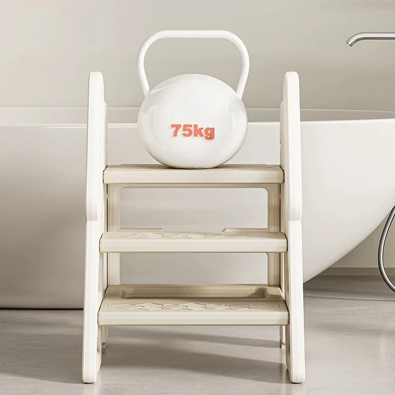 3-Step Bathroom Stool Children'S Step Stool Kids Foldable Stool With Handles Anti-Slip For Kids Toddler Non-Slip Ladder 3-Step Bathroom Stool Children'S Step Stool Kids Foldable Stool With Handles Anti-Slip For Kids Toddler Non-Slip Ladder - Image 16