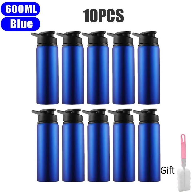 Outdoor-Wasserflasche Aus Edelstahl, 600 Ml, Auslaufsicher, Großes Fassungsvermögen, Sportfahrrad-Reiseflasche Für Camping, Radfahren Outdoor-Wasserflasche Aus Edelstahl, 600 Ml, Auslaufsicher, Großes Fassungsvermögen, Sportfahrrad-Reiseflasche Für Camping, Radfahren - Image 10