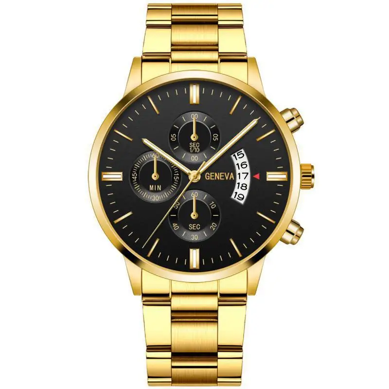 Luxuriöse Edelstahl-Herrenuhr Mit Kalender, Quarzwerk, Modische Business-Uhr Für Männer, Armbanduhr, Reloj Hombre Luxuriöse Edelstahl-Herrenuhr Mit Kalender, Quarzwerk, Modische Business-Uhr Für Männer, Armbanduhr, Reloj Hombre - Image 6