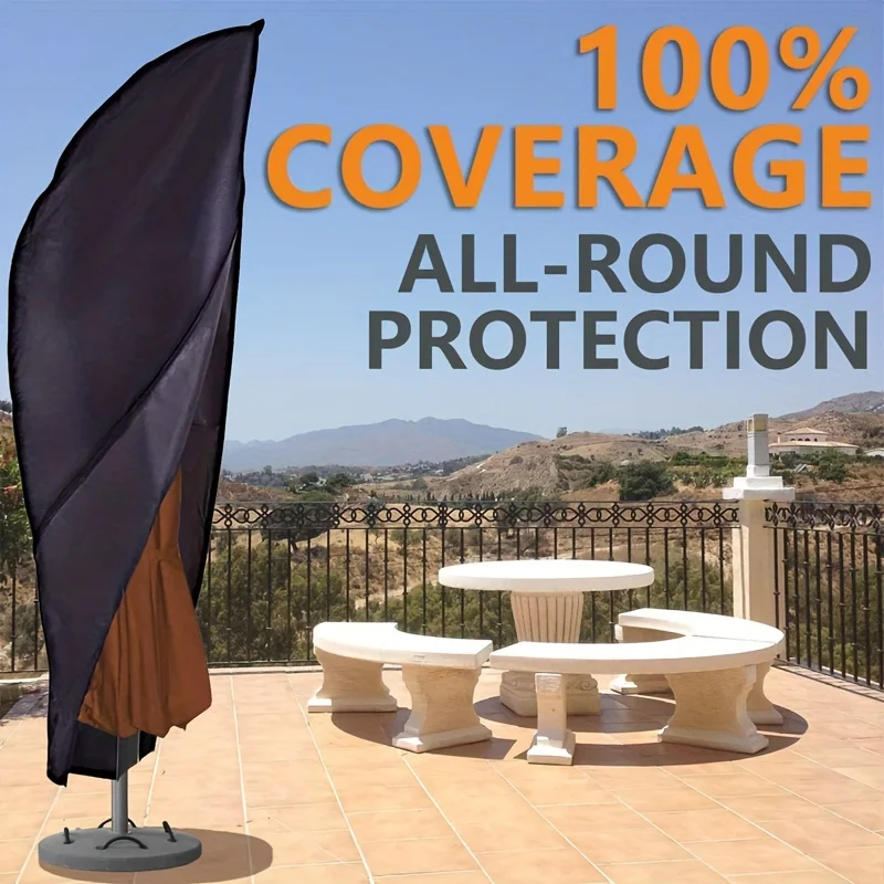Universal Waterproof Umbrella Cover Cantilever Parasol Cover Outdoor Patio Garden Furniture Protection Universal Waterproof Umbrella Cover Cantilever Parasol Cover Outdoor Patio Garden Furniture Protection