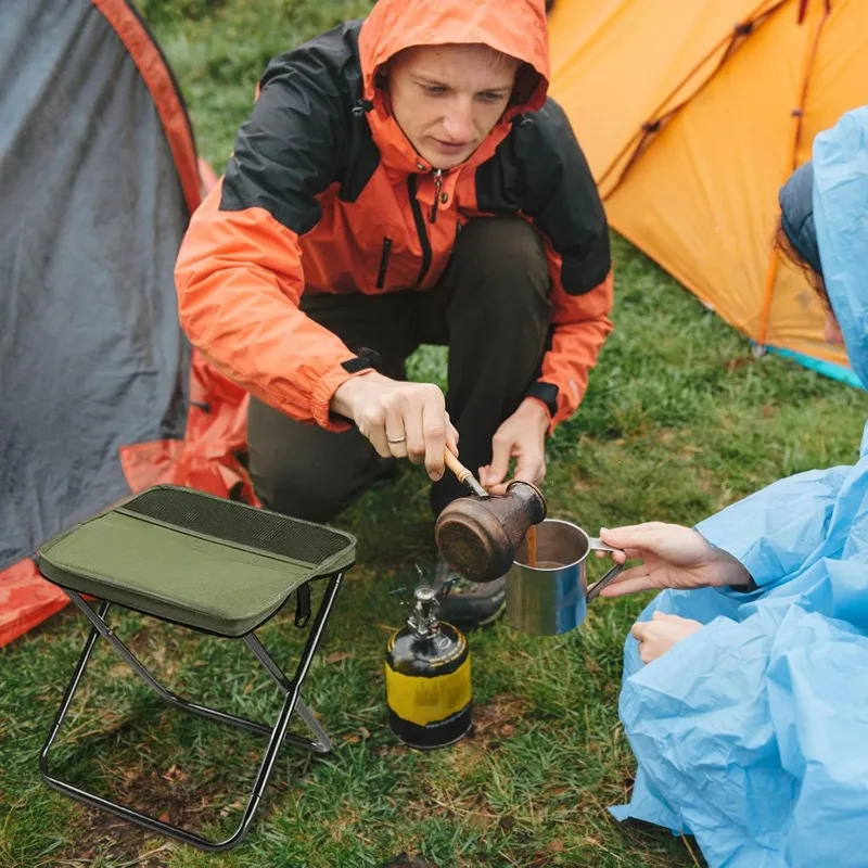 Foldable Backpack Stool, Folding Mini Outdoor Camping Stool, Foldable Lightweight Hunting Seat With Zippered Carrying Bag 1Pcs Foldable Backpack Stool, Folding Mini Outdoor Camping Stool, Foldable Lightweight Hunting Seat With Zippered Carrying Bag 1Pcs - Image 4