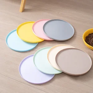 Silicone Pet Food Mat, Dog Food and Water Mat, Silicone Feeding Mat for Puppy Food Bowls, Elevated Rubber Mat for Dog Bowls, Waterproof Pet Food Mat, Universal Feeding Mat for Cats and Dogs, Prevents Food and Water from Spilling, Suitable for Small and Medium-Sized Pets |   Non-Slip, Easy to Clean,