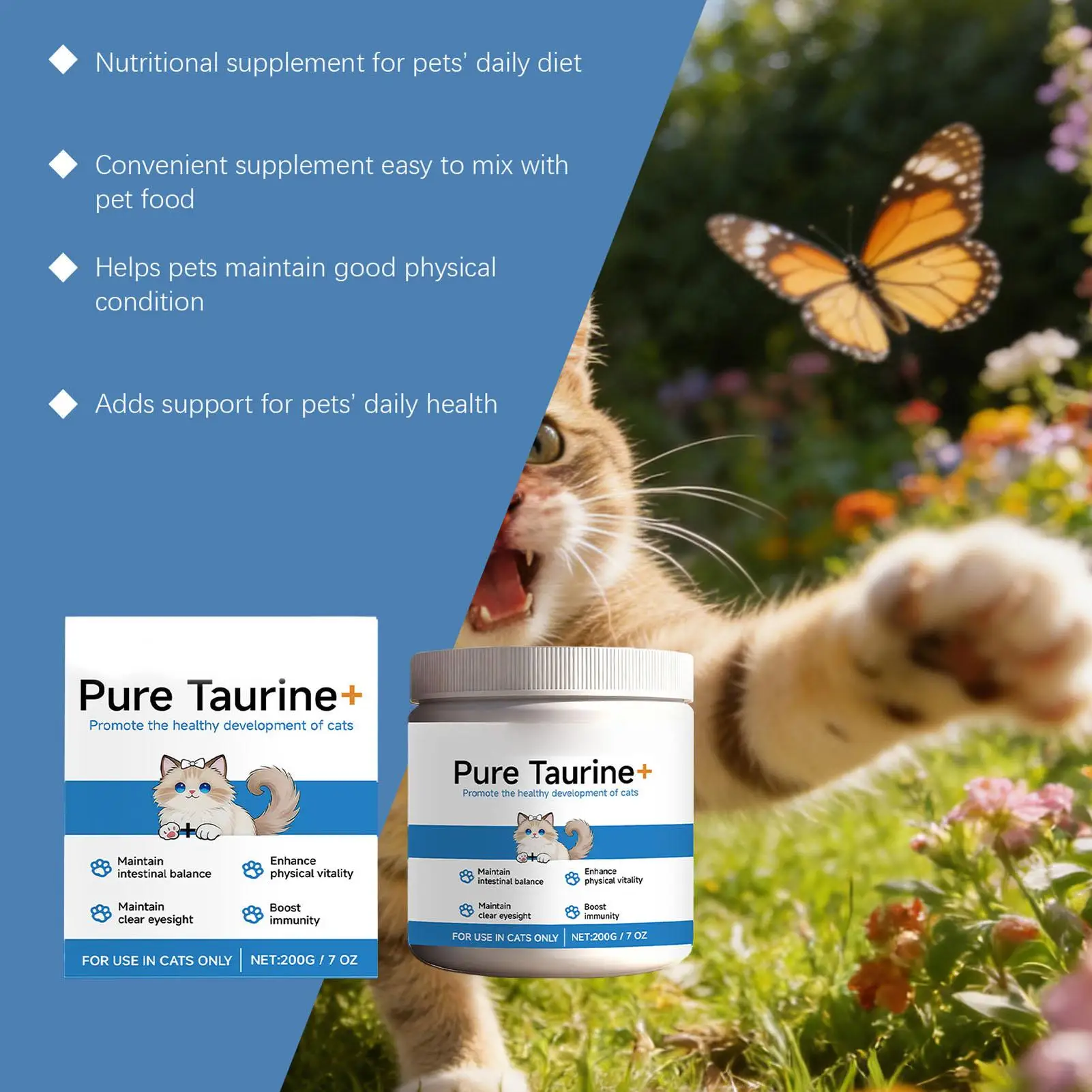 Pet Supplements 200G Daily Nutrition Cats Wet Or Dry Food Supplements For Small Medium Large Breeds Animals Home Travel Shelter Pet Supplements 200G Daily Nutrition Cats Wet Or Dry Food Supplements For Small Medium Large Breeds Animals Home Travel Shelter - Image 10