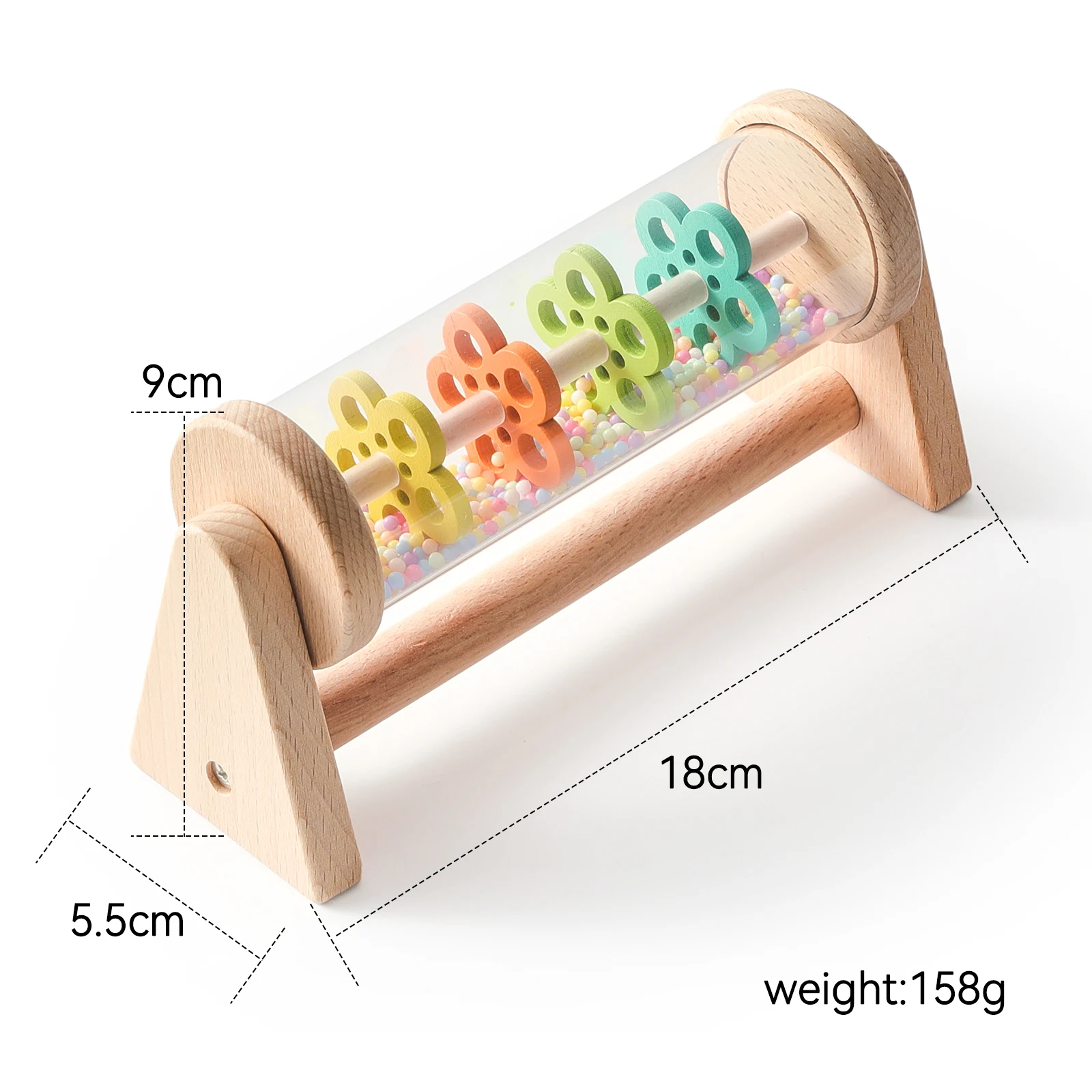 Montessori Baby Rain Stick Rainbow Hourglass Rain Music Rattle Baby Educational Toy Colorful Montessori Sensory Toys For Kids Montessori Baby Rain Stick Rainbow Hourglass Rain Music Rattle Baby Educational Toy Colorful Montessori Sensory Toys For Kids - Image 9