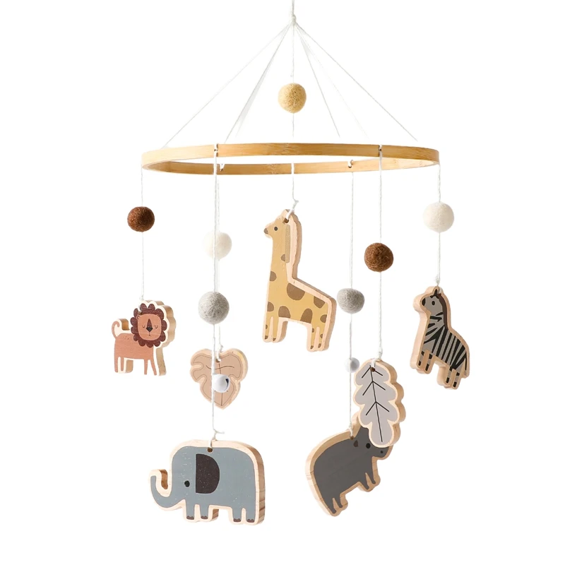 Babymobile Mit Holzrasseln, Weichen Filz-Tierfiguren, Musikbox Und Hängespielzeug Für Neugeborene – Babygeschenke Babymobile Mit Holzrasseln, Weichen Filz-Tierfiguren, Musikbox Und Hängespielzeug Für Neugeborene – Babygeschenke - Image 35