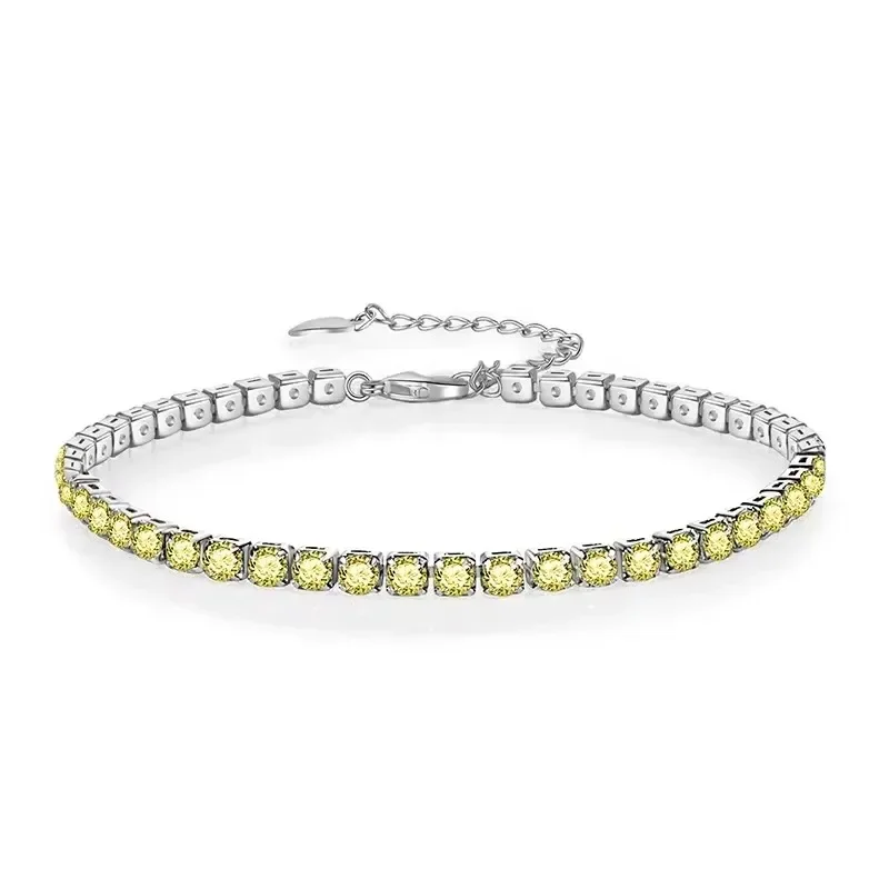 Neues Funkelndes Modisches Damen-Tennis-Zirkon-Armband Aus 925Er Sterlingsilber, Originelles Leichtes Luxus-Armband, Hochzeitsschmuck, Geschenk Neues Funkelndes Modisches Damen-Tennis-Zirkon-Armband Aus 925Er Sterlingsilber, Originelles Leichtes Luxus-Armband, Hochzeitsschmuck, Geschenk - Image 8