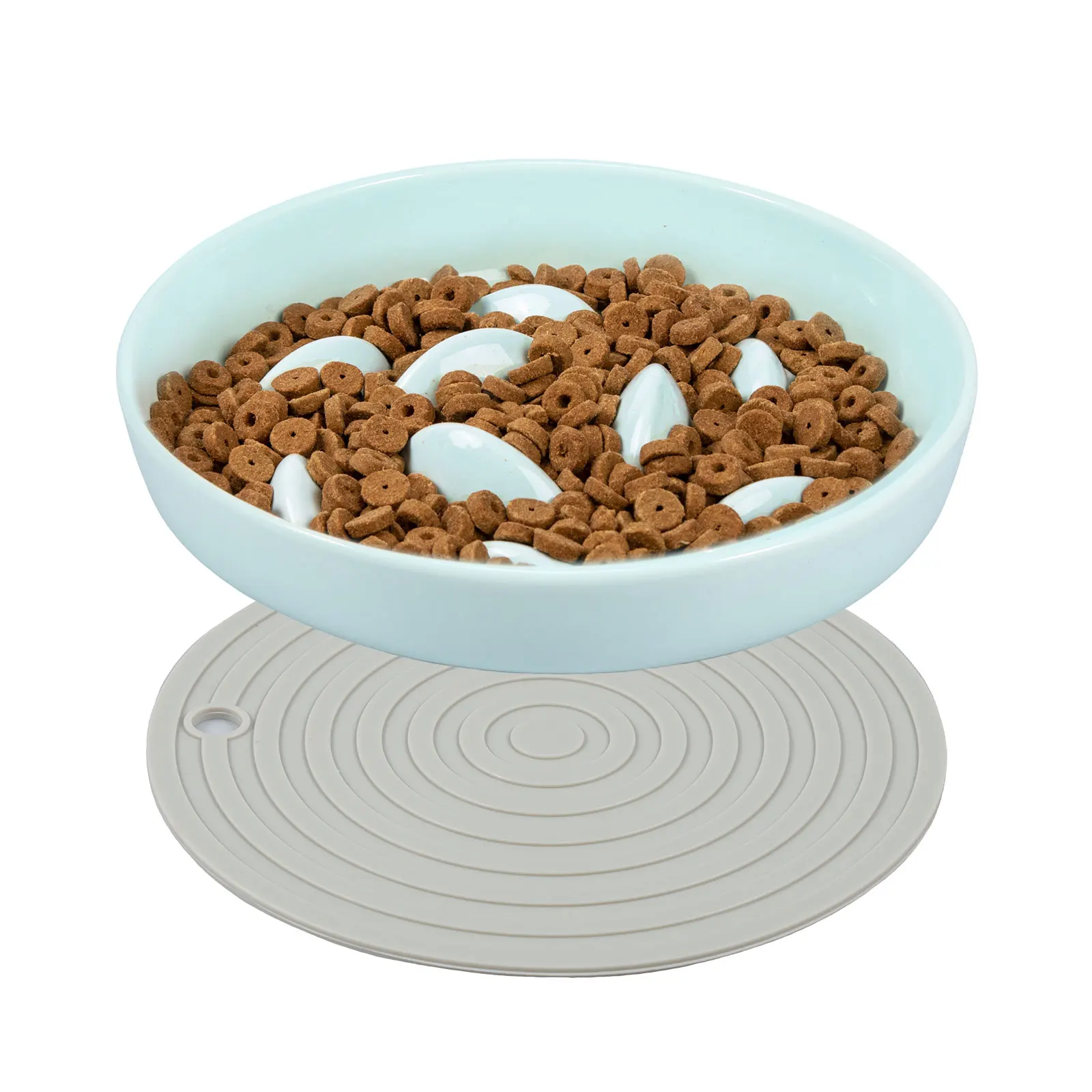 Cat Bowl Slow Feeder Non Slip Mat Raised Edge Pets Eating Anti Vomiting Ceramic Bowl Reusable Healthy Anti-Choking Cat Bowl Slow Feeder Non Slip Mat Raised Edge Pets Eating Anti Vomiting Ceramic Bowl Reusable Healthy Anti-Choking - Image 7