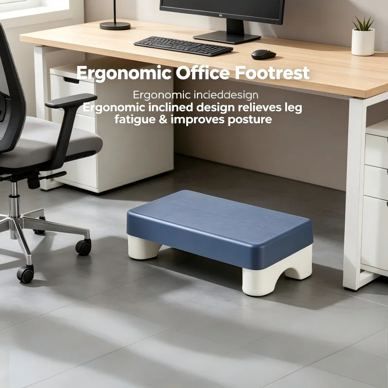 Ergonomic Pp Footrest Under Desk Foot Stool Comfortable Space-Saving Foot Rest For Office Work Study Sofa Home Ergonomic Pp Footrest Under Desk Foot Stool Comfortable Space-Saving Foot Rest For Office Work Study Sofa Home - Image 3
