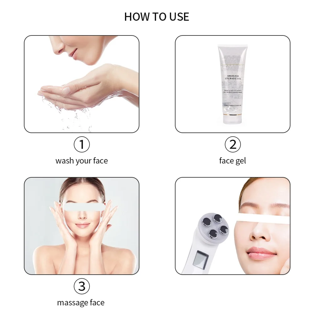 Facelifting-Maschine Ems Mikrostrom Gesichtshaut Festes Massagegerät Led Photon Verjüngung Schönheitsgerät Facelifting-Maschine Ems Mikrostrom Gesichtshaut Festes Massagegerät Led Photon Verjüngung Schönheitsgerät - Image 4