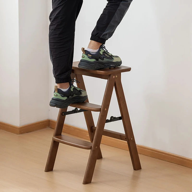 Foldable Step Stools Miltifunctional Folding Ladder Portable Household Professional Step Stools Staircase Stool Auxiliary Indoor Foldable Step Stools Miltifunctional Folding Ladder Portable Household Professional Step Stools Staircase Stool Auxiliary Indoor - Image 2