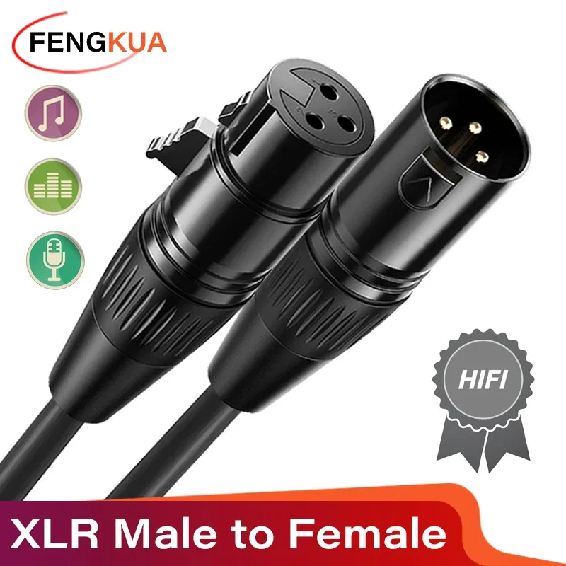 3-Pin Xlr-Kabel Stecker Auf Buchse – Symmetrisches Audiokabel Für Mikrofon, Mischpult, Verstärker &Amp; Lautsprecher 3-Pin Xlr-Kabel Stecker Auf Buchse – Symmetrisches Audiokabel Für Mikrofon, Mischpult, Verstärker &Amp; Lautsprecher - Image 2