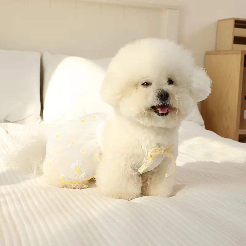 Summer Thin Puppy Princess Skirt Dog Clothes Cute Pet Dog Dress For Small Dogs Chihuahua York Clothing Pet Supplies Summer Thin Puppy Princess Skirt Dog Clothes Cute Pet Dog Dress For Small Dogs Chihuahua York Clothing Pet Supplies - Image 5
