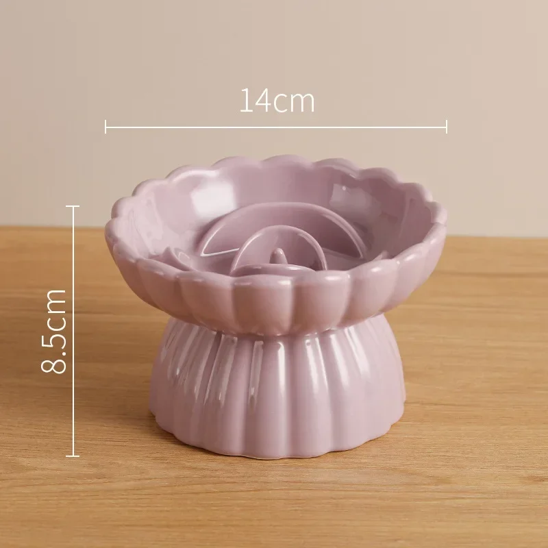 Cat Food Bowl Ceramic Elevated Cats Small Dogs Slow Feed Bowls Anti-Choking Pet Eating Feeders Anti-Gulping Puppy Supplies Cat Food Bowl Ceramic Elevated Cats Small Dogs Slow Feed Bowls Anti-Choking Pet Eating Feeders Anti-Gulping Puppy Supplies - Image 12