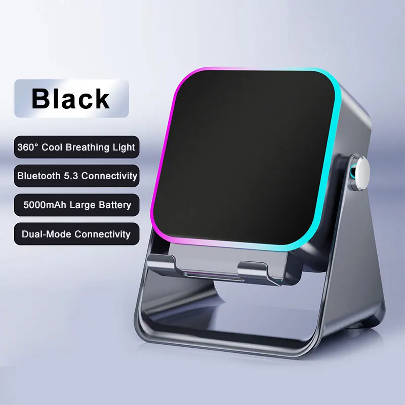 Kabelloser Bluetooth-Lautsprecherständer Mit Smartphone-Halterung – 360° Verstellbarer Tablet-Ständer Mit Rgb-Ambientelicht Kabelloser Bluetooth-Lautsprecherständer Mit Smartphone-Halterung – 360° Verstellbarer Tablet-Ständer Mit Rgb-Ambientelicht - Image 8