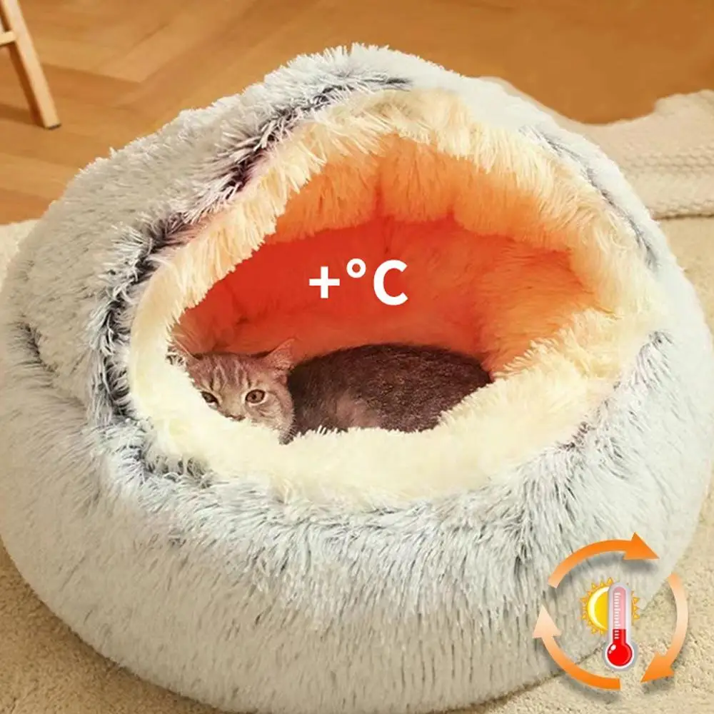 Winter Plush Pet Cat Bed Round Cat Cushion Cat House Warm Cats Basket Pet Sleep Bag Kitten Nest Kennel For Pet Dog Cats Winter Plush Pet Cat Bed Round Cat Cushion Cat House Warm Cats Basket Pet Sleep Bag Kitten Nest Kennel For Pet Dog Cats - Image 15