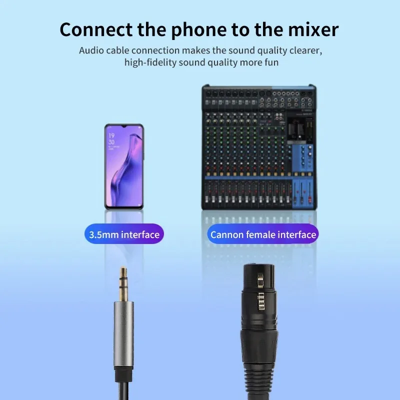 Xlr Auf Aux Adapter – 3,5-Mm-Klinke Auf Xlr 3-Pin Xlr Auf Aux Adapter – 3,5-Mm-Klinke Auf Xlr 3-Pin - Image 2