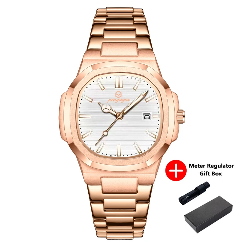 Luxuriöse Quadratische Herren-Armbanduhr, Elegant, Wasserdicht, Leuchtend, Mit Datumsanzeige, Edelstahl, Quarzuhren Für Herren, Weihnachtsgeschenk + Box Reloj Luxuriöse Quadratische Herren-Armbanduhr, Elegant, Wasserdicht, Leuchtend, Mit Datumsanzeige, Edelstahl, Quarzuhren Für Herren, Weihnachtsgeschenk + Box Reloj - Image 10