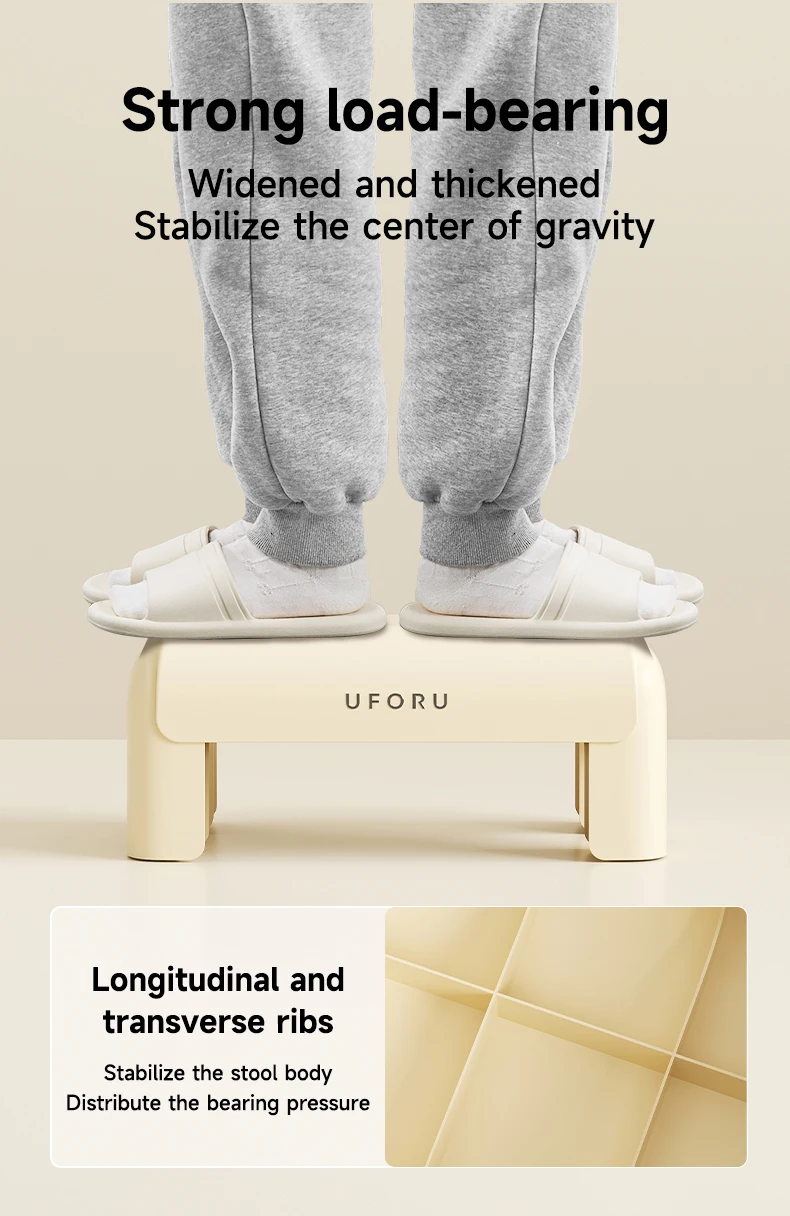 Uforu Toilet Stool Household Footstool Thickened Strong Anti-Slip Adult Squatting Aid Uforu Toilet Stool Household Footstool Thickened Strong Anti-Slip Adult Squatting Aid - Image 13