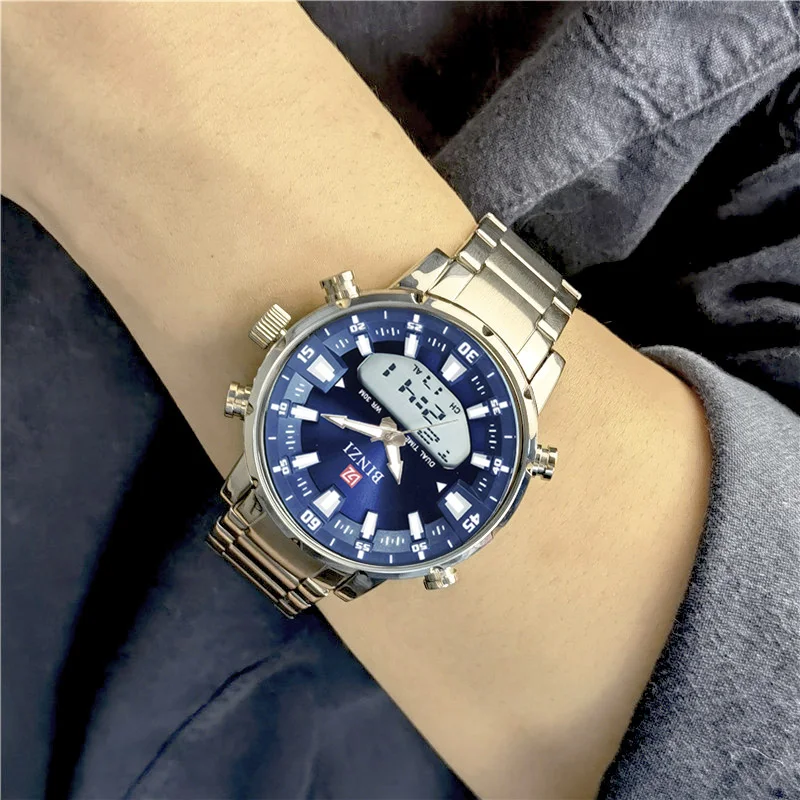Top Marke Luxus Goldene Herren Quarz Chronograph Uhren Männer Sport Wasserdichte Mann Armbanduhr Männliche Uhr Relogio Masculino 2024 Top Marke Luxus Goldene Herren Quarz Chronograph Uhren Männer Sport Wasserdichte Mann Armbanduhr Männliche Uhr Relogio Masculino 2024 - Image 6