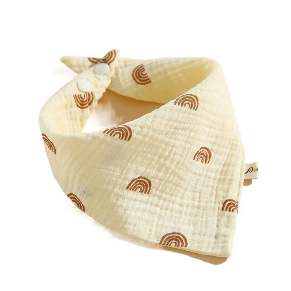 Baby Drool Bibs Printing Baby Muslin Bibs Cotton Solid Color Saliva Towel Ruffle Snap Button Burp Cloths Newbron Baby Drool Bibs Printing Baby Muslin Bibs Cotton Solid Color Saliva Towel Ruffle Snap Button Burp Cloths Newbron - Image 9