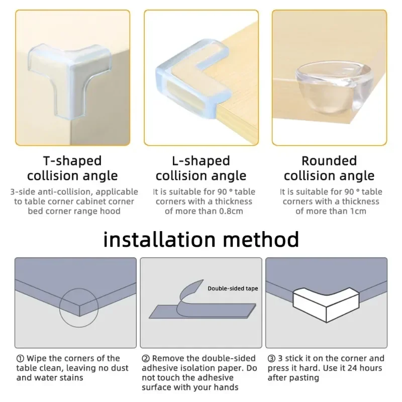 Baby Safety Silicone Table Corner Protector Furniture Edge Protection Cover Transparent Children Anti Collision Edge Guards Baby Safety Silicone Table Corner Protector Furniture Edge Protection Cover Transparent Children Anti Collision Edge Guards - Image 6