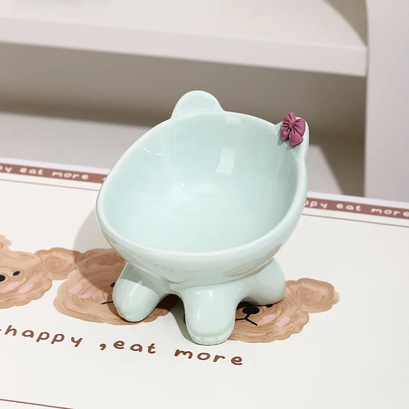 Ceramic Tilted Cat Food Bowl Elevated Cat Bowl Ergonomic Cat Food Dish Anti Vomiting Raised Cat Food Bowl Non Slip For Cats Dog Ceramic Tilted Cat Food Bowl Elevated Cat Bowl Ergonomic Cat Food Dish Anti Vomiting Raised Cat Food Bowl Non Slip For Cats Dog - Image 7