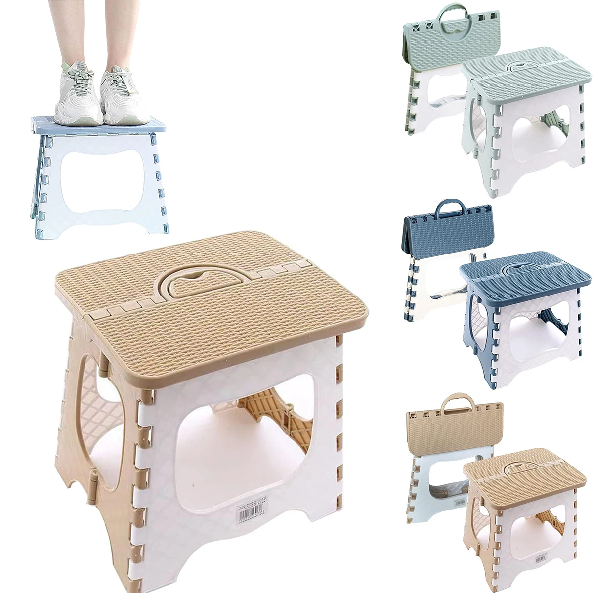 Foldable Step Stool – 300 Lb Capacity, Anti-Slip Treads &Amp; Reinforced Plastic For Kitchen, Bathroom &Amp; Home Foldable Step Stool – 300 Lb Capacity, Anti-Slip Treads &Amp; Reinforced Plastic For Kitchen, Bathroom &Amp; Home