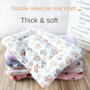 Doppelseitige Haustiermatte Kurzplüsch-Schlafbett für Katzen Kleine Hunde Niedliche Haustierdecke Warmes Kätzchen-Kissen Katzen-Sofabett