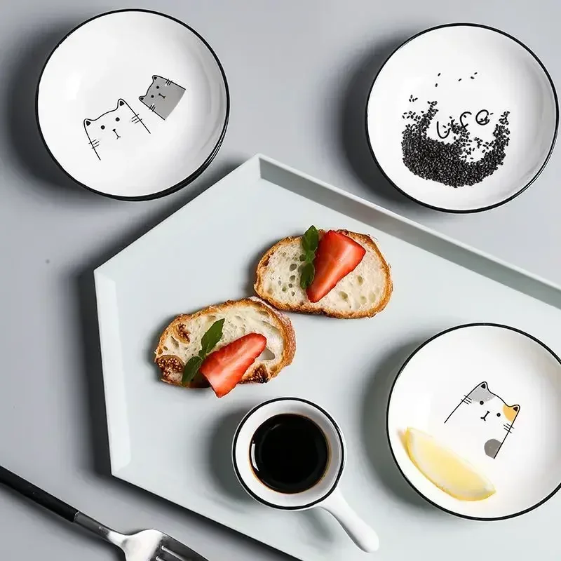 1Pcs Cute Cat Ceramic Seasoning Dish Creative Kitchen Small Sauce Bowl Household Dipping Plate Creative Vinegar Soy Snack Dishes 1Pcs Cute Cat Ceramic Seasoning Dish Creative Kitchen Small Sauce Bowl Household Dipping Plate Creative Vinegar Soy Snack Dishes - Image 4