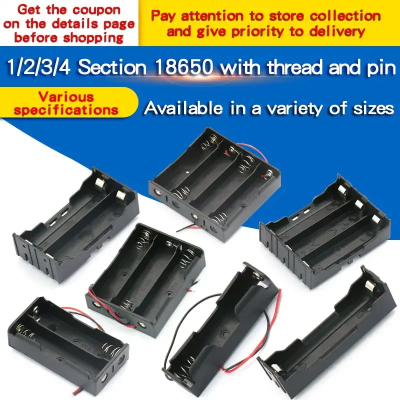 18650 Batteriehalter – Diy Batteriebox Mit Kabel Und Clip 18650 Batteriehalter – Diy Batteriebox Mit Kabel Und Clip - Image 2