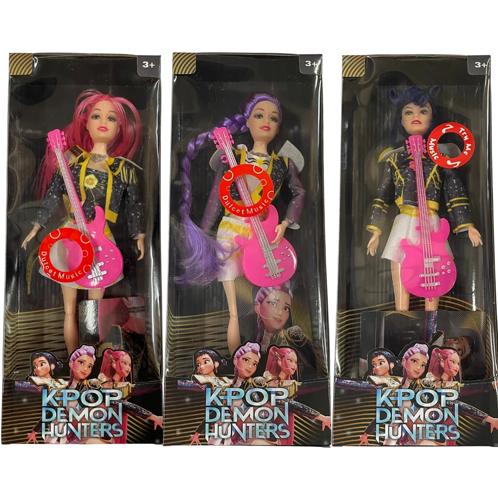 Hot Rumi Mira Zoey Bewegliche Gelenkpuppe 11 Zoll Mit Themenmusik, Niedliches Spielzeug, Schwert, Cosplay-Requisiten, Geschenk Für Fans Hot Rumi Mira Zoey Bewegliche Gelenkpuppe 11 Zoll Mit Themenmusik, Niedliches Spielzeug, Schwert, Cosplay-Requisiten, Geschenk Für Fans - Image 5