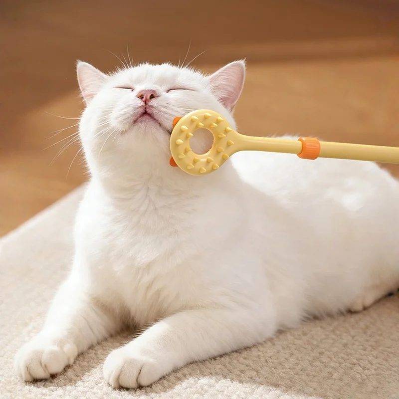3-In-1 Katzenkratzbaum Mit Massagestab Und Fellbürste 3-In-1 Katzenkratzbaum Mit Massagestab Und Fellbürste - Image 3