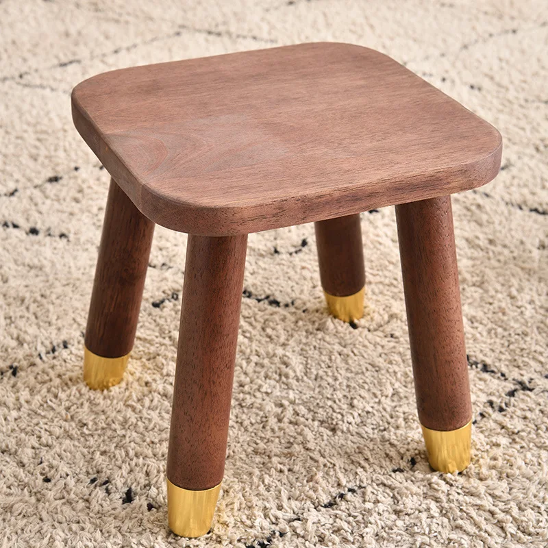 Creative All Solid Wood Small Stool Modern Shoe Stool Kindergarten Original Wood Color Stools Children'S Home Small Stools Creative All Solid Wood Small Stool Modern Shoe Stool Kindergarten Original Wood Color Stools Children'S Home Small Stools - Image 2
