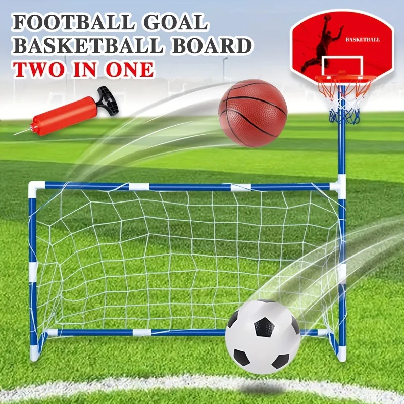 2-In-1 Fußball Tor &Amp; Basketball Korb: Spaß Eltern-Kind Interaktives Sportspiel Zeug Für Kinder! Sensorisches Integrations Training, Geschenk 2-In-1 Fußball Tor &Amp; Basketball Korb: Spaß Eltern-Kind Interaktives Sportspiel Zeug Für Kinder! Sensorisches Integrations Training, Geschenk - Image 4