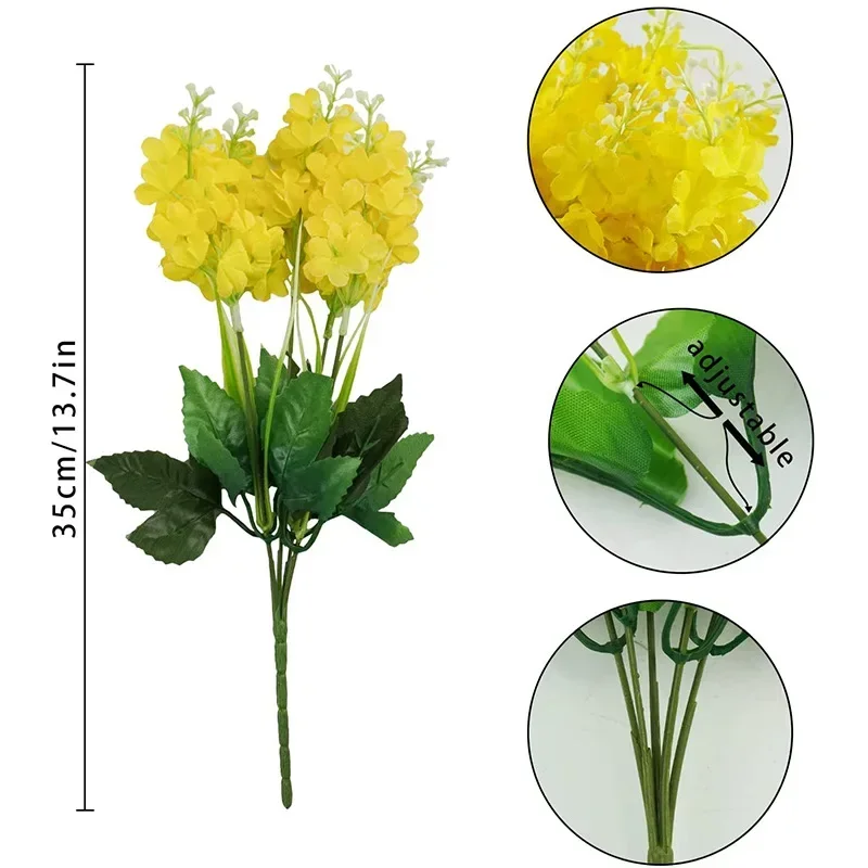 Outdoor Gefälschte Blumen Pflanzen Für Draußen Hängende Pflanzen Garten Veranda Fenster Box Home Hochzeit Dekor Künstliche Weiße Blumen Outdoor Gefälschte Blumen Pflanzen Für Draußen Hängende Pflanzen Garten Veranda Fenster Box Home Hochzeit Dekor Künstliche Weiße Blumen - Image 9