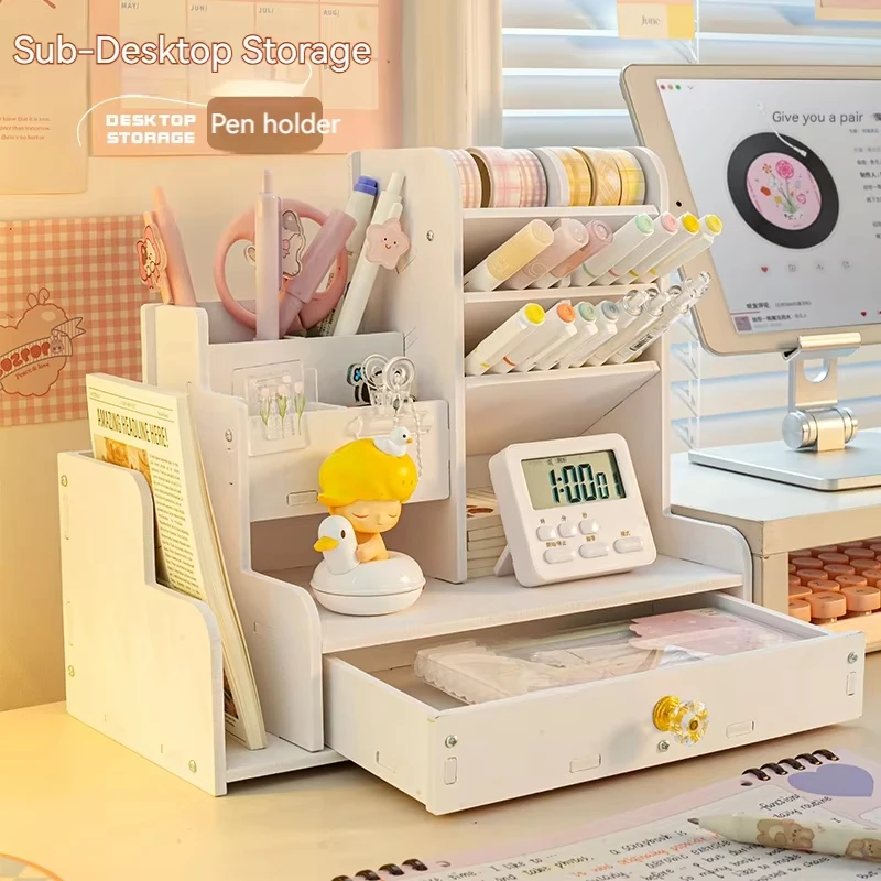 Markierungsstift Bleistifthalter Holz Schreibtisch Organizer Regale Zubehör Desktop Schreibwaren Organizer Bücherregal Home Office Aufbewahrungsbox Markierungsstift Bleistifthalter Holz Schreibtisch Organizer Regale Zubehör Desktop Schreibwaren Organizer Bücherregal Home Office Aufbewahrungsbox