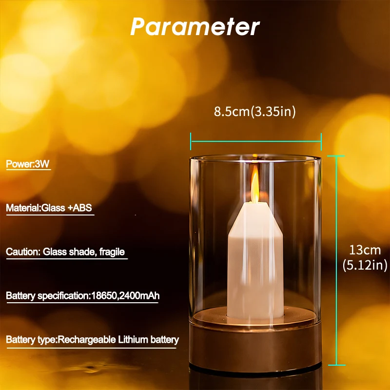 Led-Nachtlicht, Wiederaufladbar, Flammenlos, Kerze, Bewegungsmelder, Dimmbar, Usb-Aufladung, Weich, Warm, Für Schlafzimmer, Tragbarer Tisch, Nachttischlampe Led-Nachtlicht, Wiederaufladbar, Flammenlos, Kerze, Bewegungsmelder, Dimmbar, Usb-Aufladung, Weich, Warm, Für Schlafzimmer, Tragbarer Tisch, Nachttischlampe - Image 6