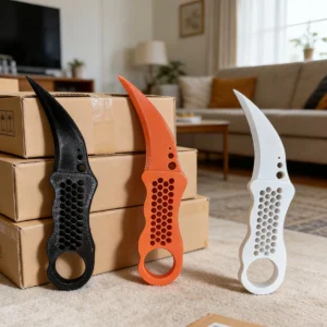 3D-Gedrucktes Auspackwerkzeug, Rutschfester Umweltfreundlicher Griff, Sicherer Tragbarer Paketöffner für den Täglichen Gebrauch zu Hause und im Büro