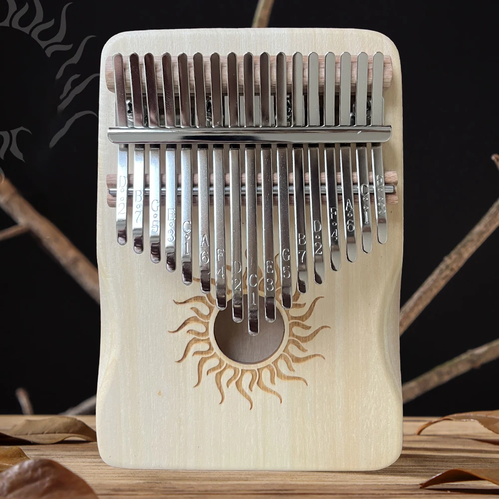 Hluru 17-Tasten-Kalimba Aus Ahornholz, 21 Tasten, Daumenklavier, Tragbares Fingerklavier Für Anfänger, Mbira, Geschenk Für Kinder Und Erwachsene Hluru 17-Tasten-Kalimba Aus Ahornholz, 21 Tasten, Daumenklavier, Tragbares Fingerklavier Für Anfänger, Mbira, Geschenk Für Kinder Und Erwachsene