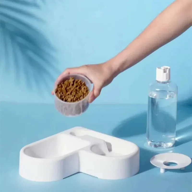 Automatic Drinking Love Pet Bowl Moisture-Proof Cat Bowl Dog Basin Dual-Use Multi-Functional Drinking And Feeding Automatic Drinking Love Pet Bowl Moisture-Proof Cat Bowl Dog Basin Dual-Use Multi-Functional Drinking And Feeding - Image 2