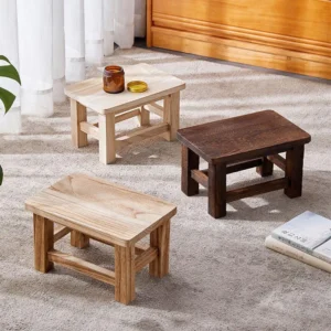 Solid Wood Stool Adult Shoe Changing Stool For Daily Household Kitchen Bathroom Living Room Garden Wooden Step Stool Supplies