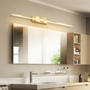 Moderne LED Wandleuchte Badezimmer Hardwares Wandleuchte Drei Farben Lichter Aluminium Badezimmer Bad Spiegel Linie Home Decor Leuchte