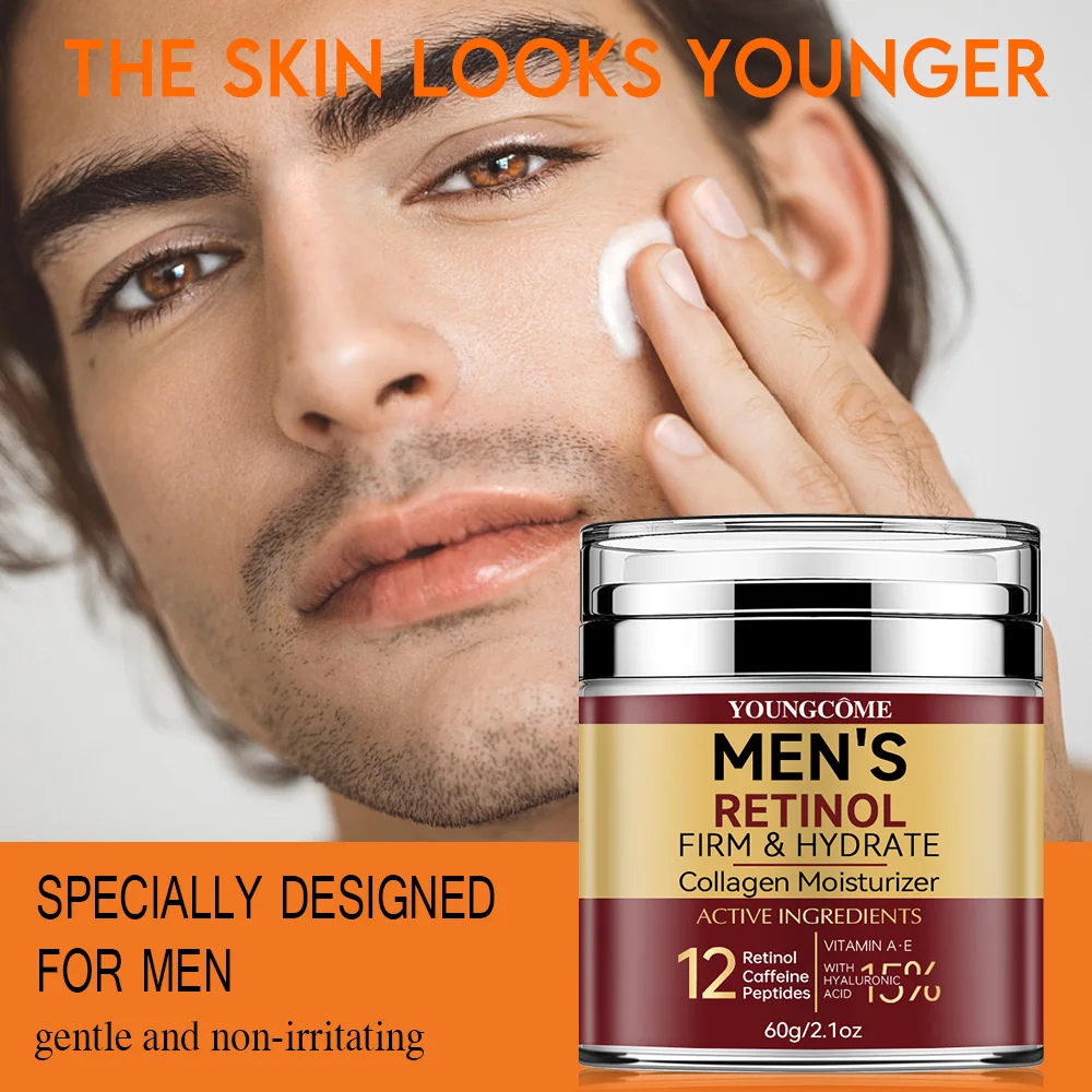 Männer Retinol Straffende Gesichtscreme Hautpflege Feuchtigkeitsspendende Kollagen Aufhellung Glatte Falten Gesichts Gesicht Männer Hautpflege Behandlung Männer Retinol Straffende Gesichtscreme Hautpflege Feuchtigkeitsspendende Kollagen Aufhellung Glatte Falten Gesichts Gesicht Männer Hautpflege Behandlung - Image 2