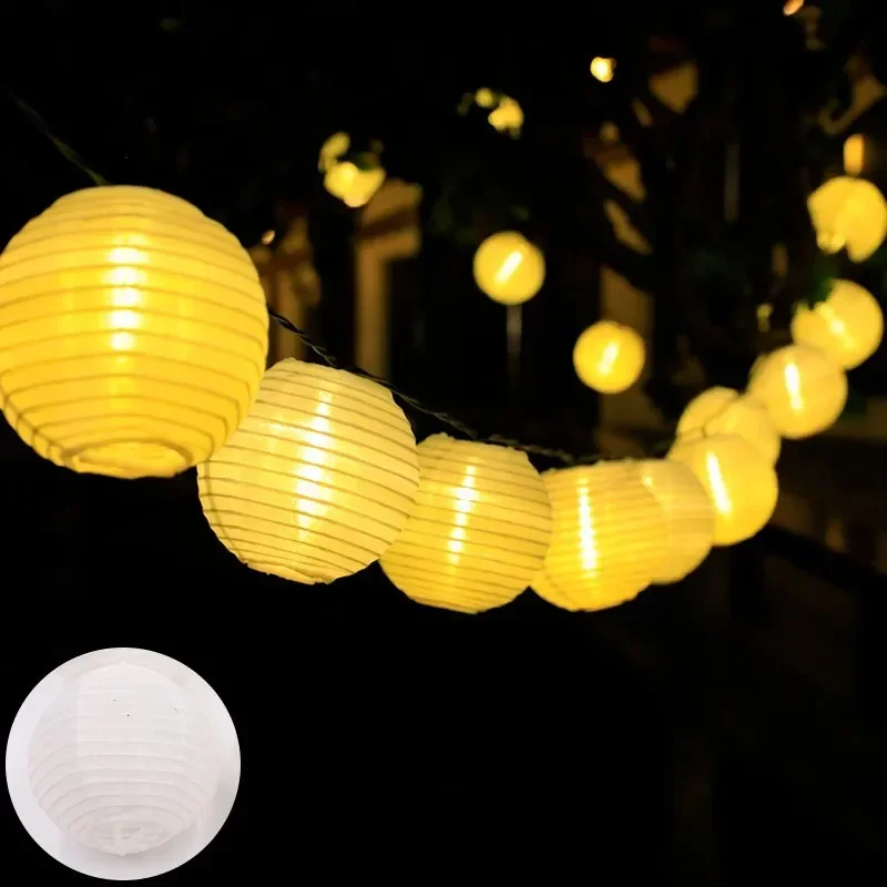 Led Solar Licht Wasserdichte Laterne Lichterkette Solar Power Lampe Für Outdoor Girlande Terrasse Garten Licht Dekor Led Solar Licht Wasserdichte Laterne Lichterkette Solar Power Lampe Für Outdoor Girlande Terrasse Garten Licht Dekor - Image 6
