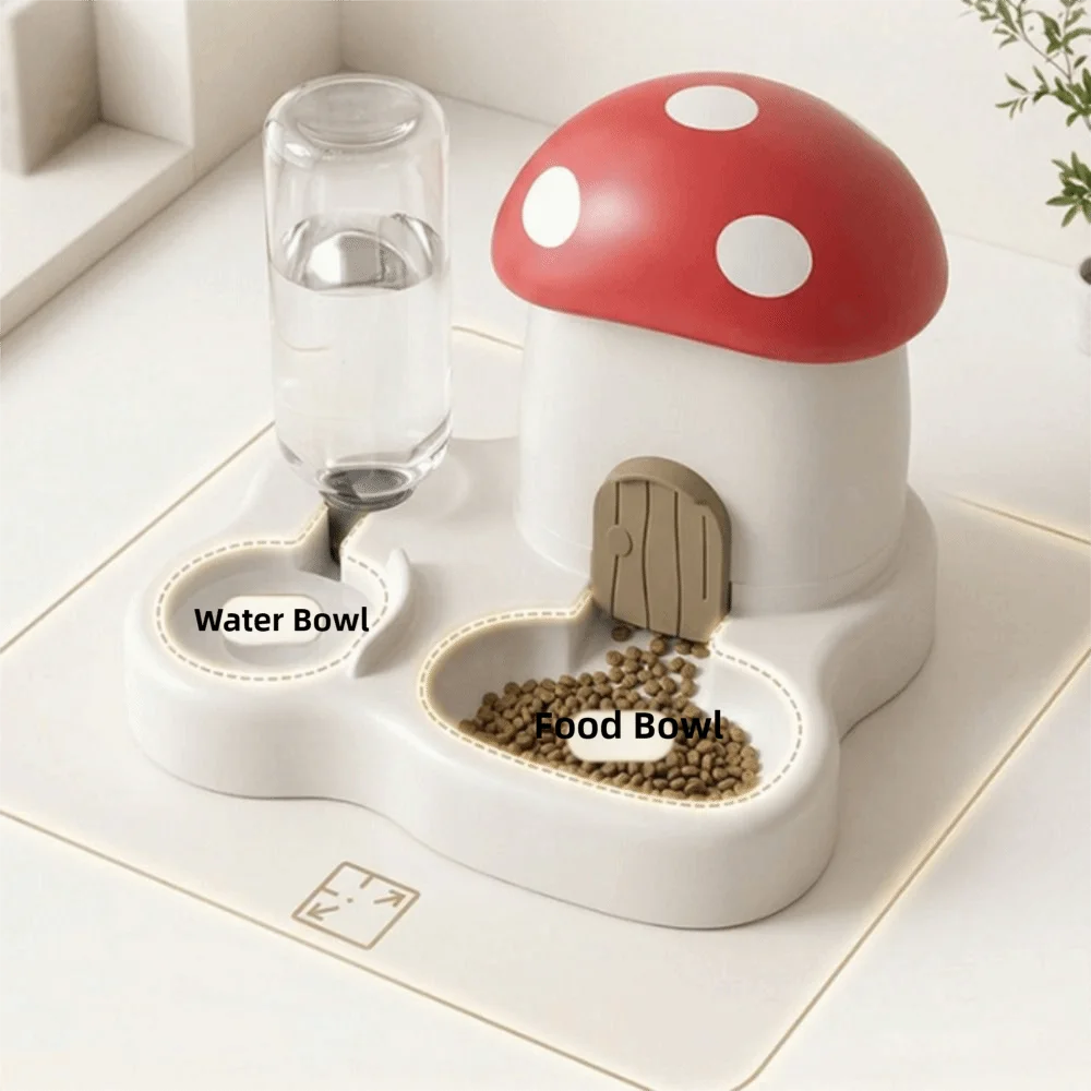 2 In 1 Mushroom Pet Automatic Feeder Large Capacity Moisture-Proof Cat Food Dispenser Dry Wet Separation Gravity Refill 2 In 1 Mushroom Pet Automatic Feeder Large Capacity Moisture-Proof Cat Food Dispenser Dry Wet Separation Gravity Refill - Image 20