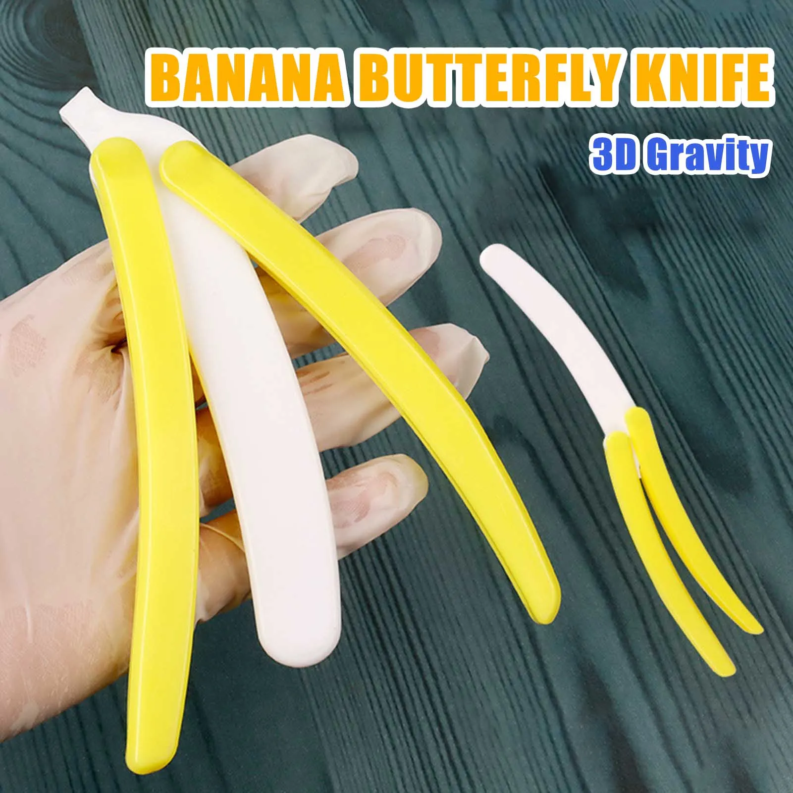 Mini-Bananen-Butterfly-Messer Fidget-Spielzeug – Tragbares, Kompaktes Dekompressionsspielzeug Gegen Angstzustände Für Kinder Und Erwachsene – Push-Card, Klein Mini-Bananen-Butterfly-Messer Fidget-Spielzeug – Tragbares, Kompaktes Dekompressionsspielzeug Gegen Angstzustände Für Kinder Und Erwachsene – Push-Card, Klein