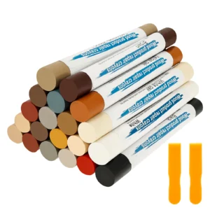 20-Farben-Möbelfüller für Möbel, Ausbesserungen und Reparaturen, Holzstiftmarker zum Entfernen von Kratzern, Löchern, Laminat