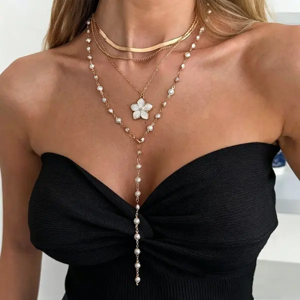 Trendy Gold Silber Farbe Glas Lange Y-Förmigen Halskette Metall Schlüsselbein Kette Sommer Urlaub Party Böhmischen Körper Schmuck Geschenke Trendy Gold Silber Farbe Glas Lange Y-Förmigen Halskette Metall Schlüsselbein Kette Sommer Urlaub Party Böhmischen Körper Schmuck Geschenke - Image 35