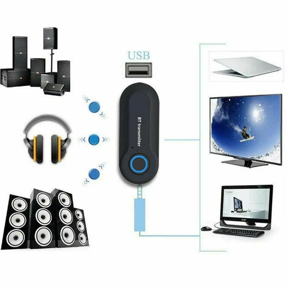 Bluetooth-Sender Mit 3,5-Mm-Buchse – Kabelloser Stereo-Audio-Adapter Für Pc, Tv, Kopfhörer &Amp; Lautsprecher Bluetooth-Sender Mit 3,5-Mm-Buchse – Kabelloser Stereo-Audio-Adapter Für Pc, Tv, Kopfhörer &Amp; Lautsprecher - Image 5